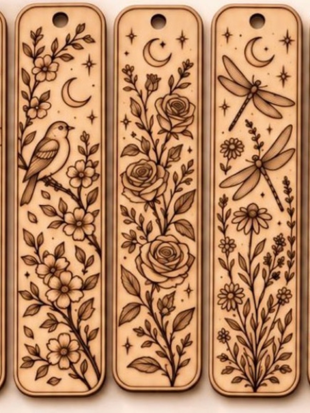 Engraved Wooden Bookmarks